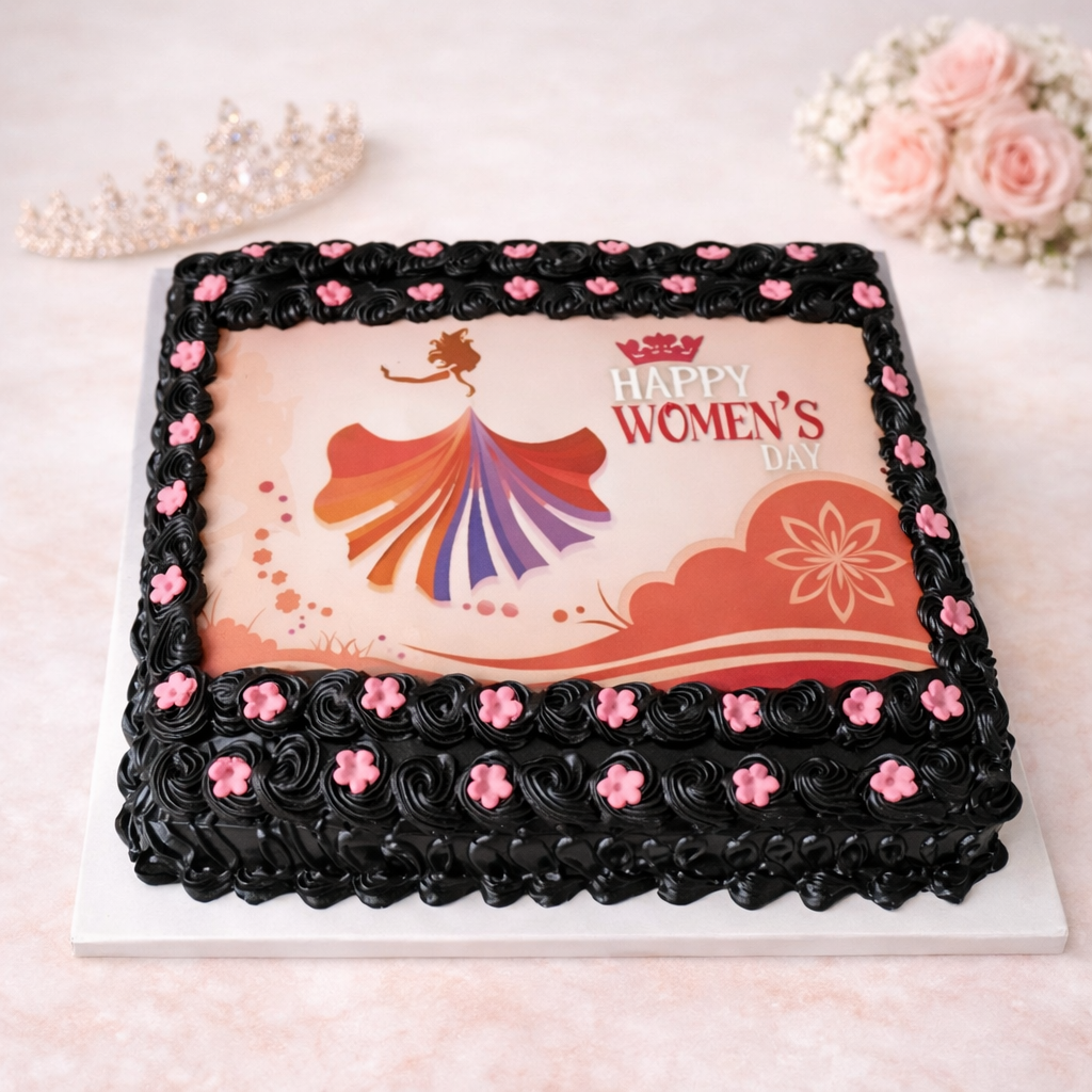 Women's Day Floral Cake