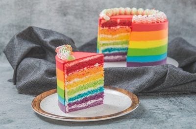 legateaucakes 1/2KG / Circle / Egg Rainbow Cake