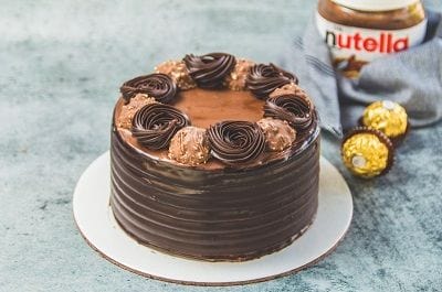 Ferrero Rocher Nutella Cake