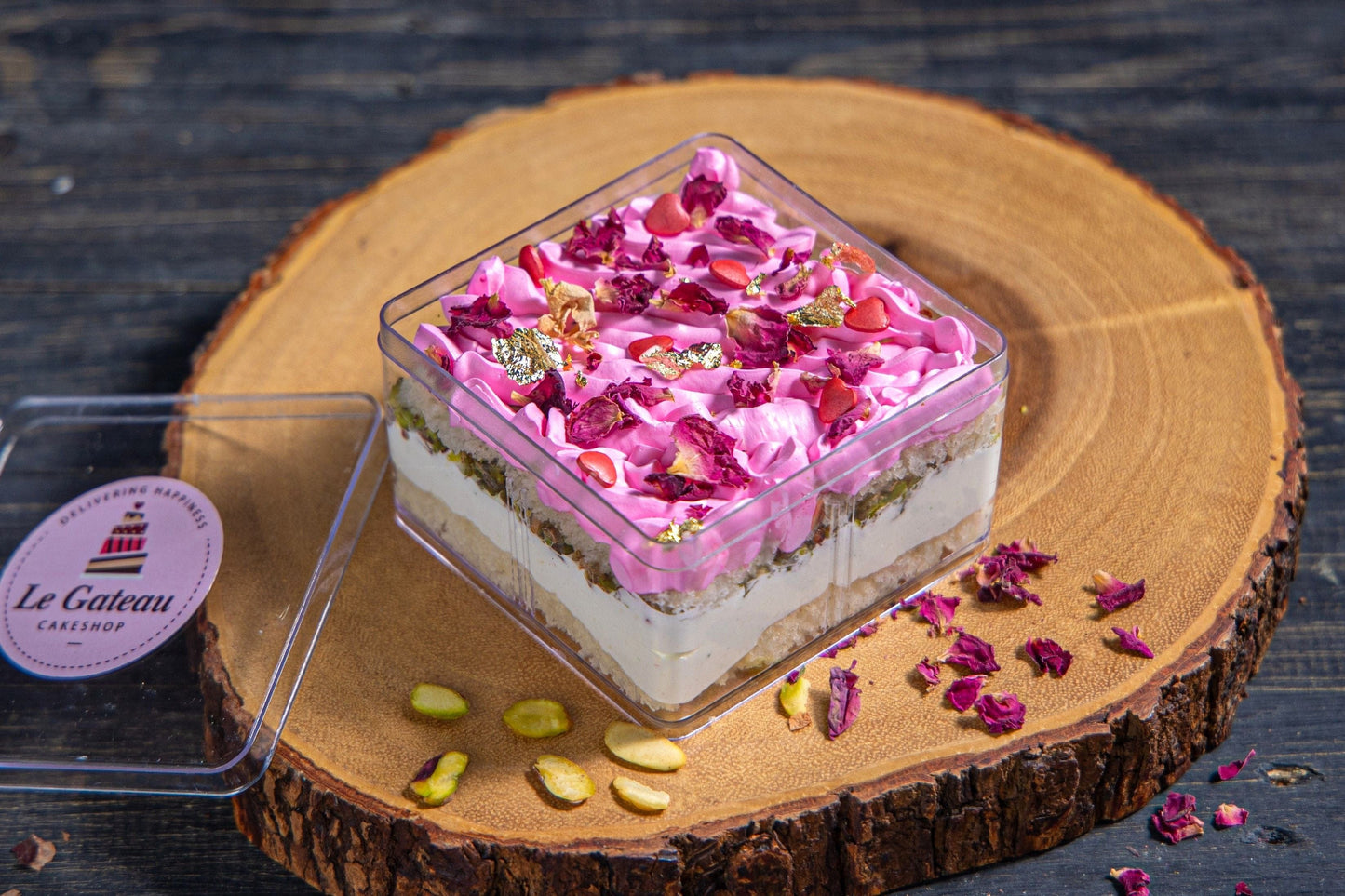 legateaucakes 300g / Egg Pistachio Rose Cake Tub (300g)