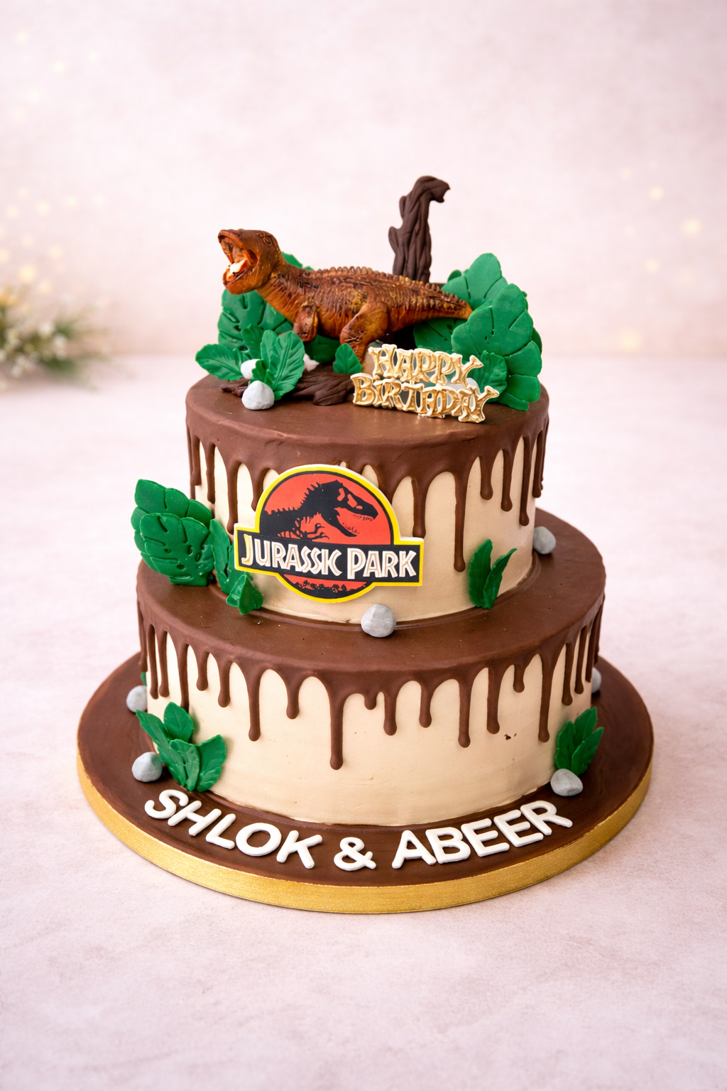 Jurassic Drip Birthday Cake