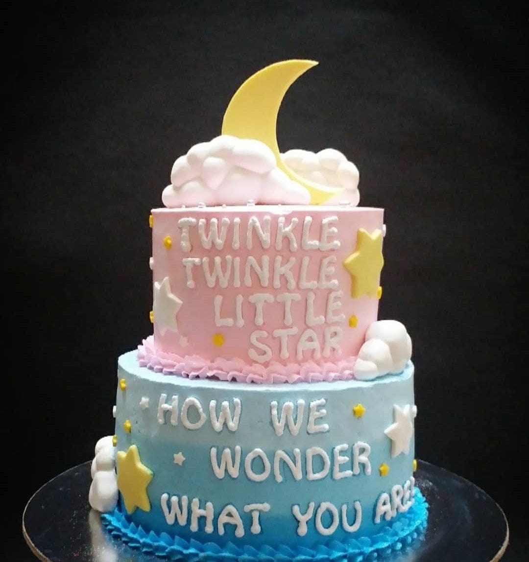 Twinkle twinkle little star best sale girl baby shower cake