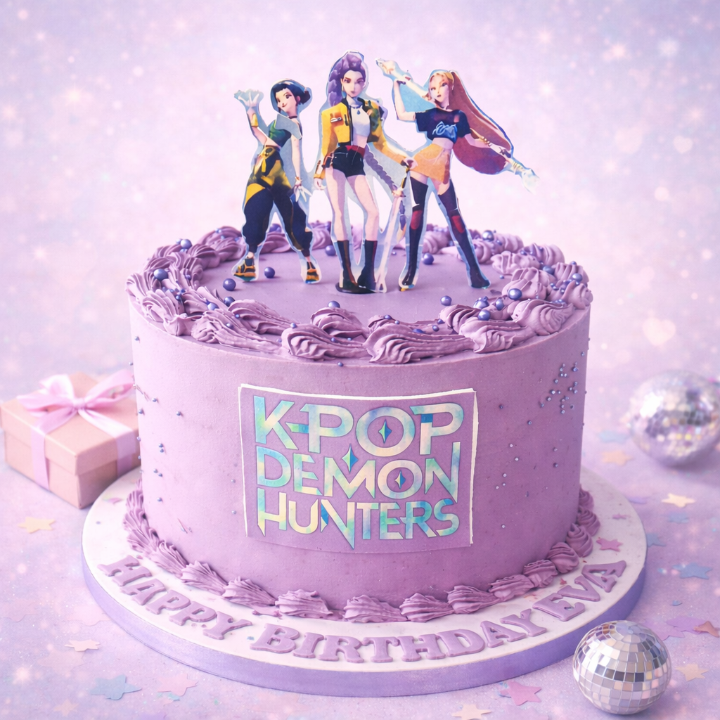 K-Pop Demon Queens Cake
