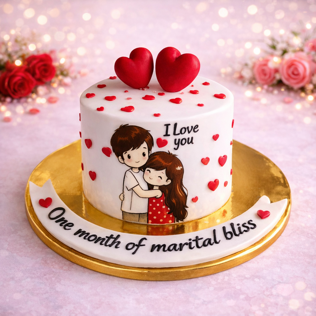 Love Struck Valentine Cake