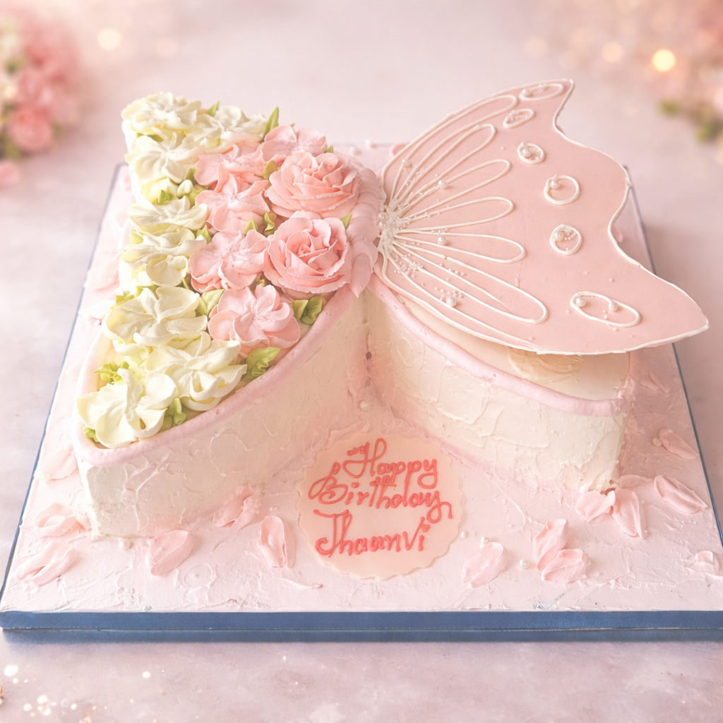 Butterfly Bloom Cake