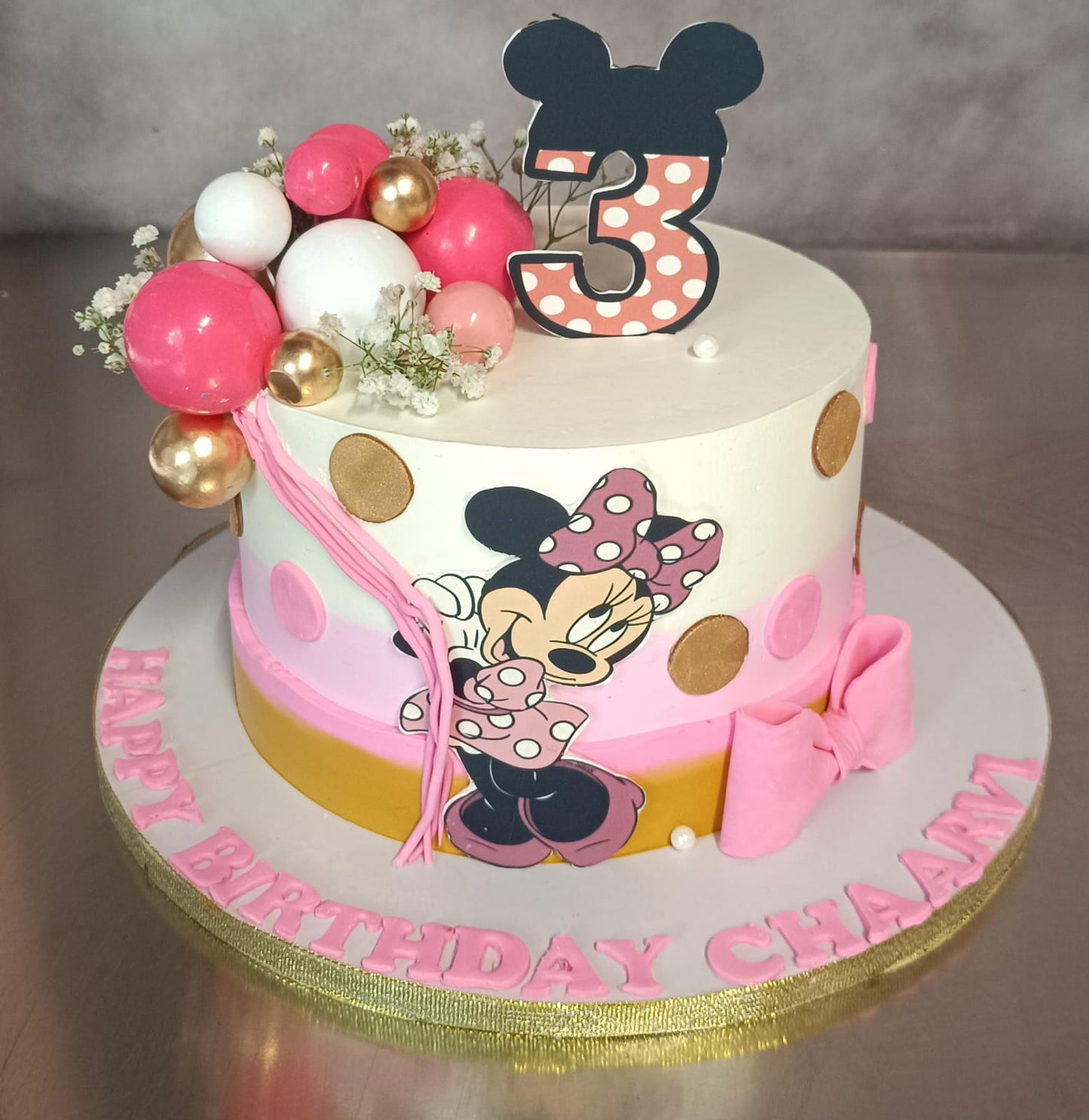 Minnie Magic 3rd Birthday Cake