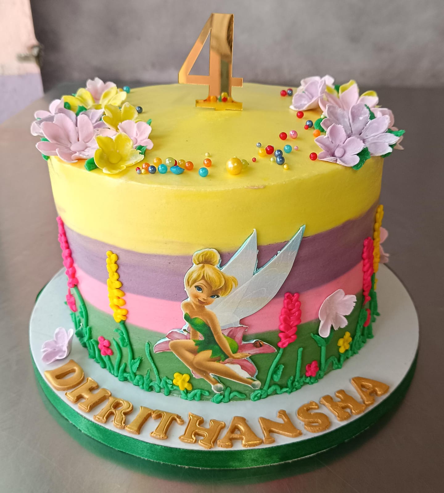 Enchanted Fairy Garden Birthday Cake