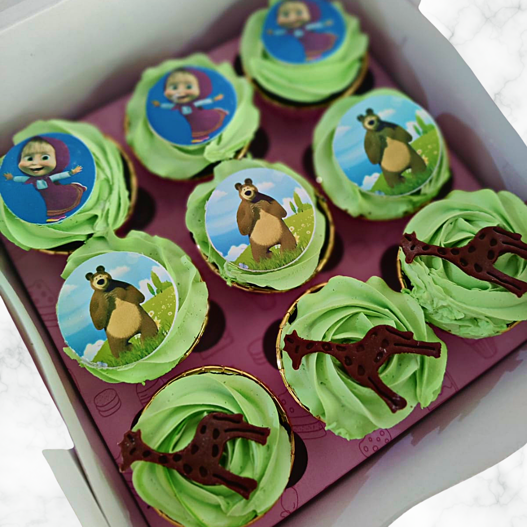 Adorable Animal's Cupcakes (Box of 9)