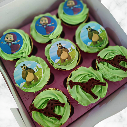 Adorable Animal's Cupcakes (Box of 9)