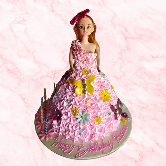 Barbie Butterfly Cake