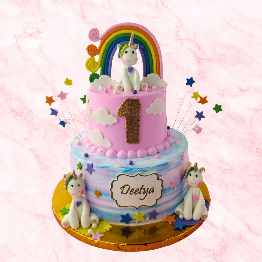 Unicorn Rainbow Cake 1