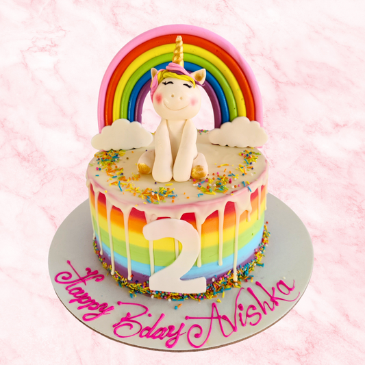 Unicorn Rainbow Cake 2