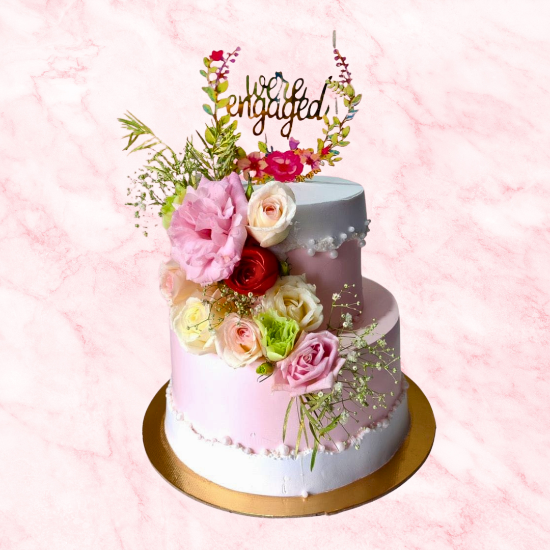 Floral Wedding Cake