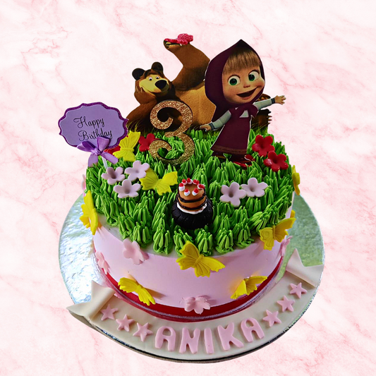 Forest Fun with Masha & Bear Cake