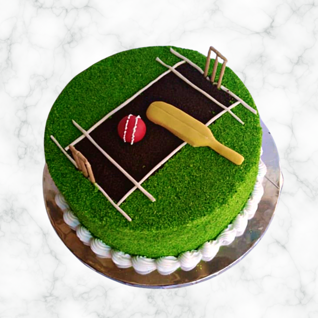 Cricket Pitch Cake