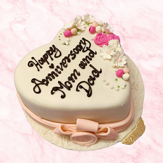 Heartfelt Anniversary Cake