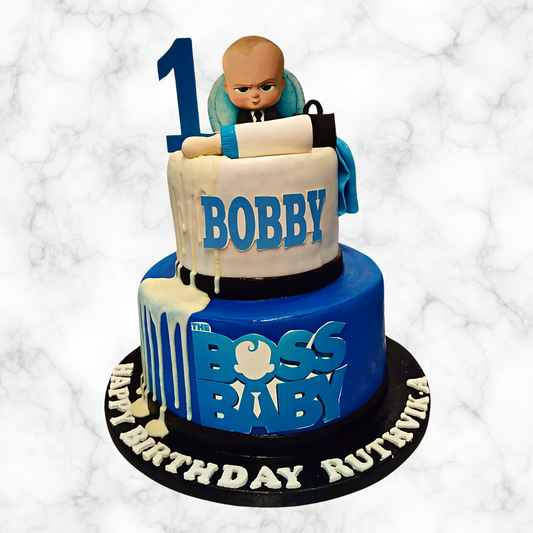 Boss Baby 1st Birthday Cake!