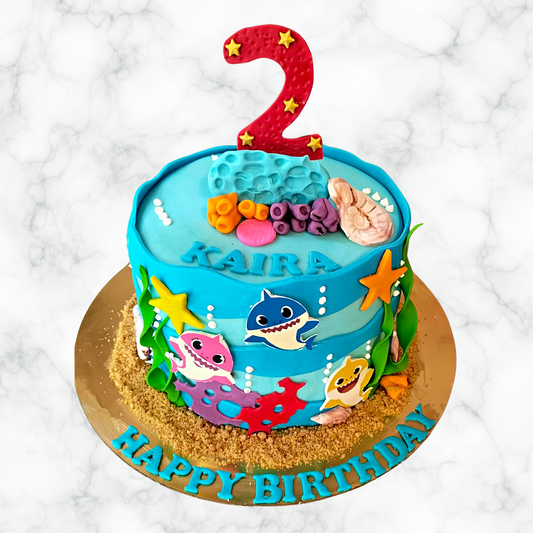 Baby Shark & Friends Cake