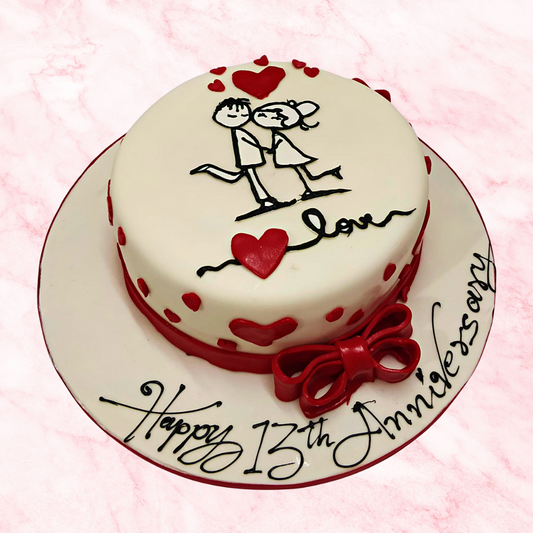 Doodled in Love Cake