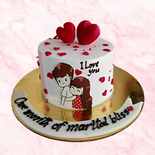 1 Month anniversary cake