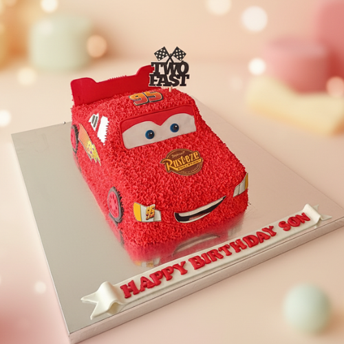 Two Fast Lightning Car Cake