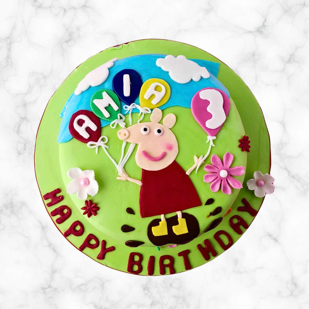 Peppa in the Garden Cake