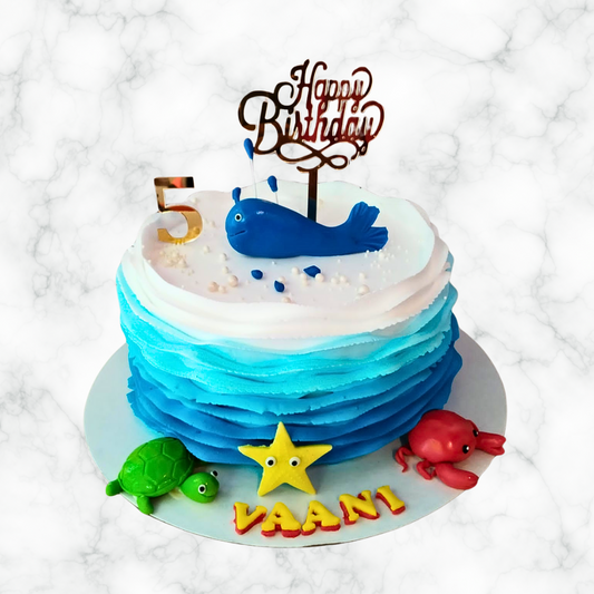 Under the Deep Blue Cake