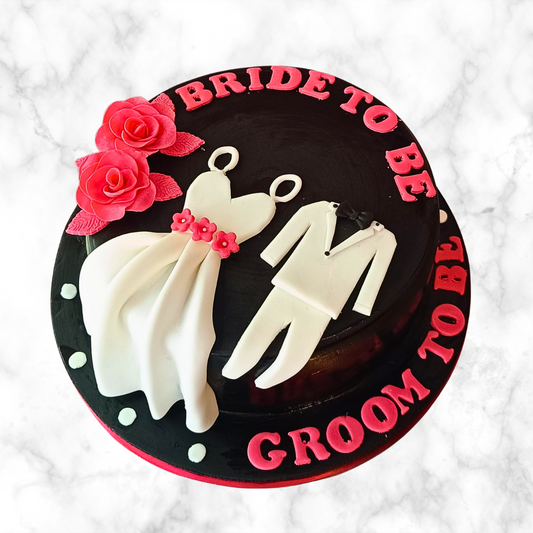 Bride & Groom Countdown Cake