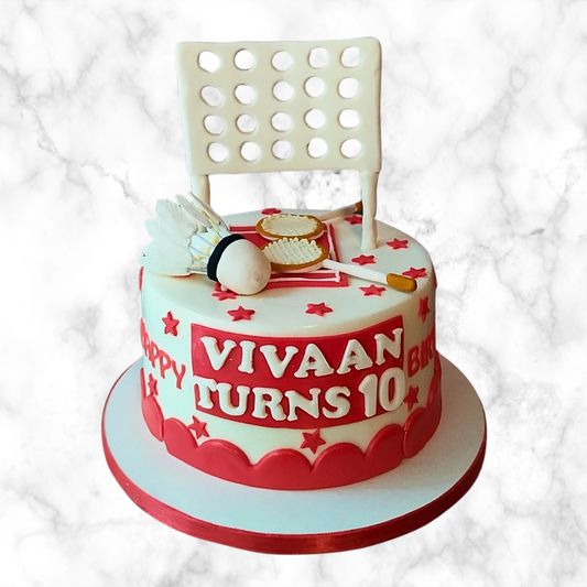Badminton Court Cake