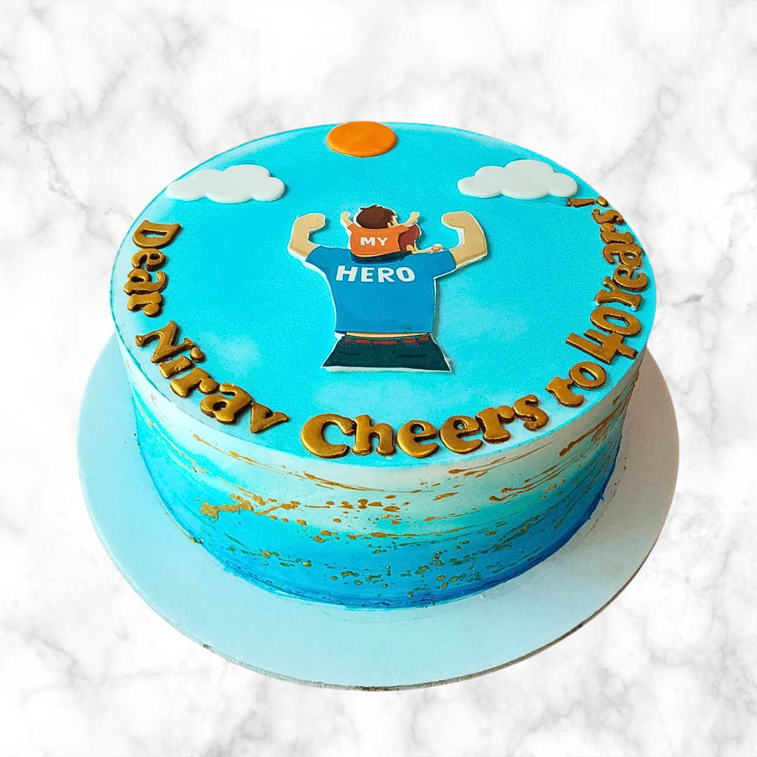 Super Dad Celebration Cake
