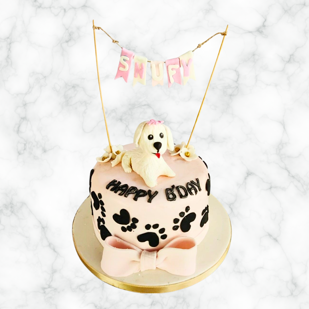 Simple Dog Cake Design Dog Paradise Cake