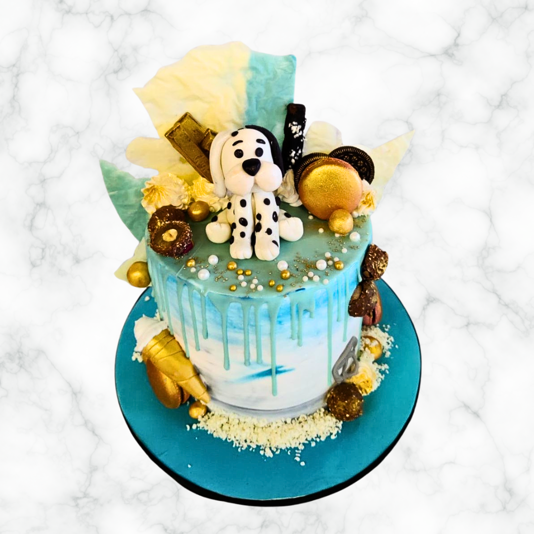 Buttercream Dog Theme Cake Dogsome Pawsome Cake
