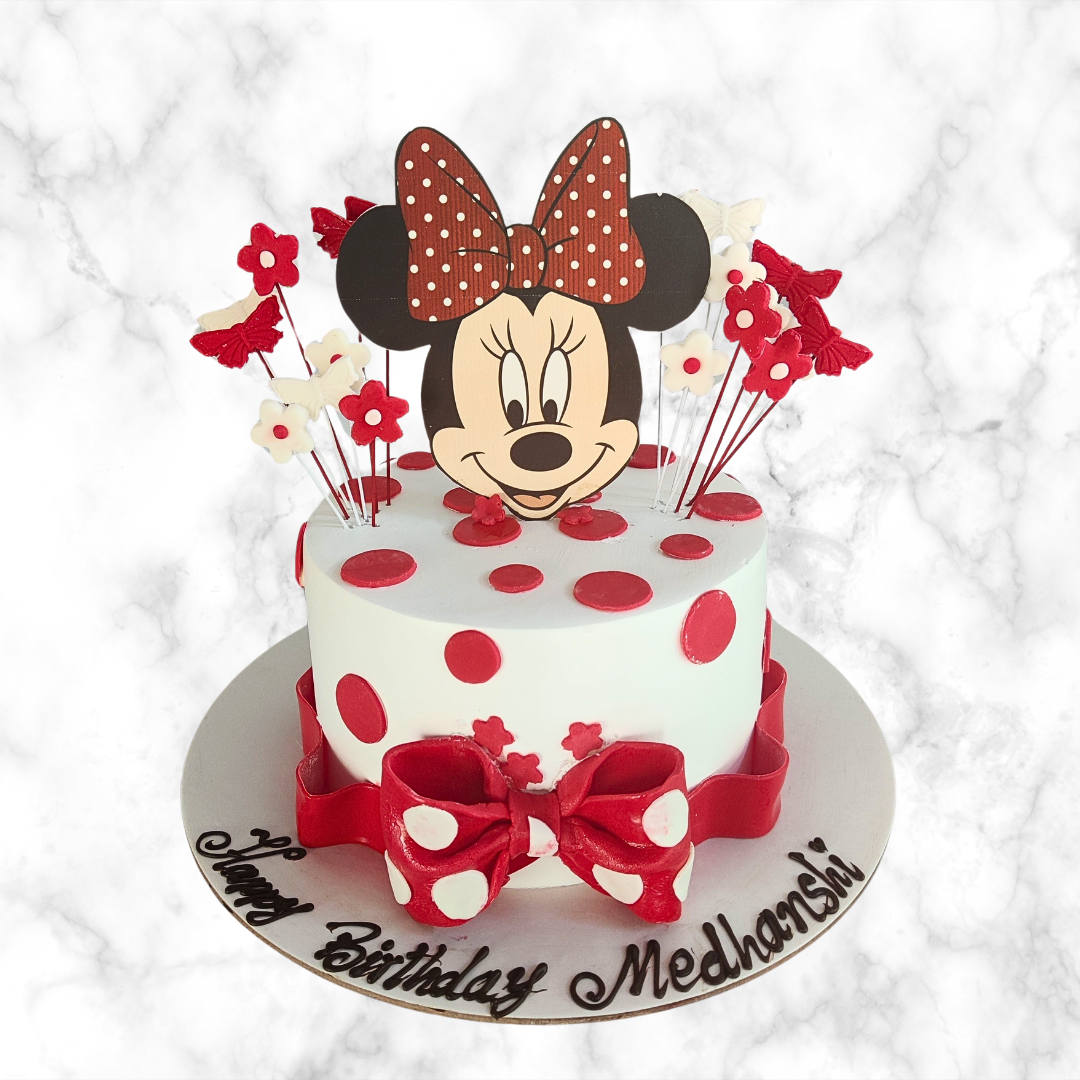 Red Minnie Mouse Cake