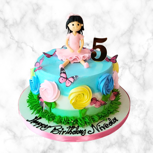 Butterfly Princess Birthday Cake