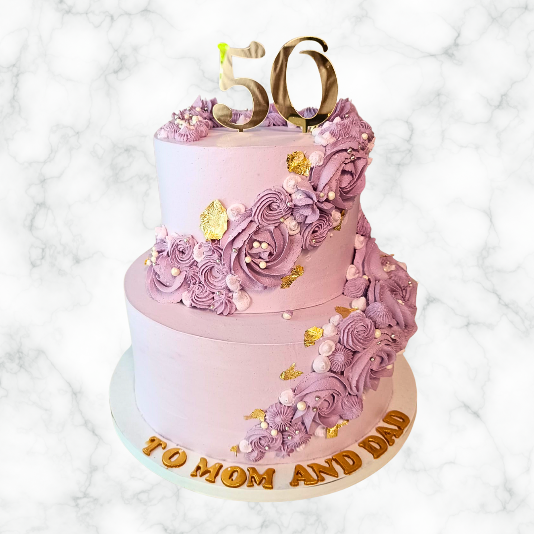 50th Anniversary Celebration Cake