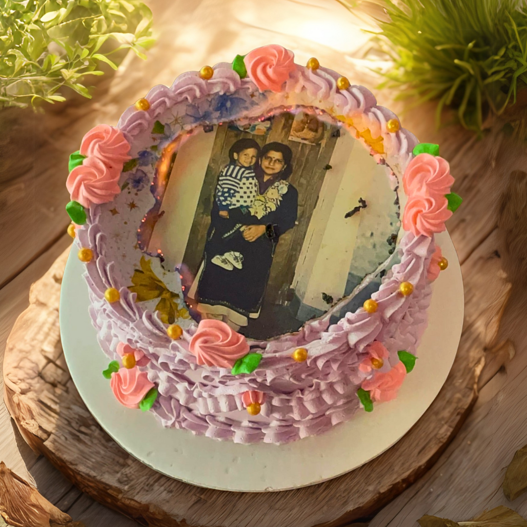 Burn-Away Floral Mother's Day Cake