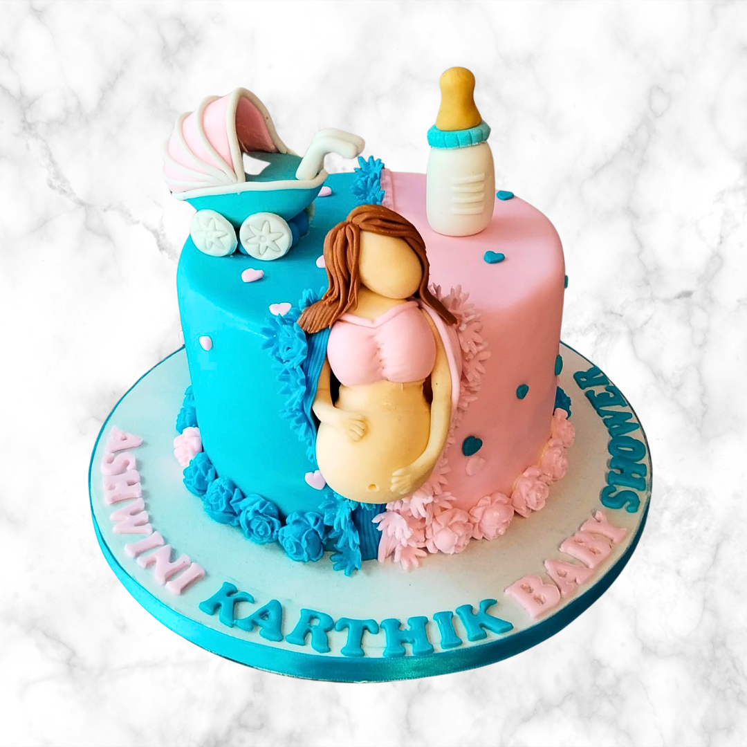 Mommy-to-Be Baby Shower Cake