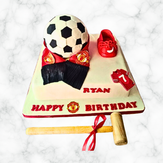 Football Champion Pinata Cake
