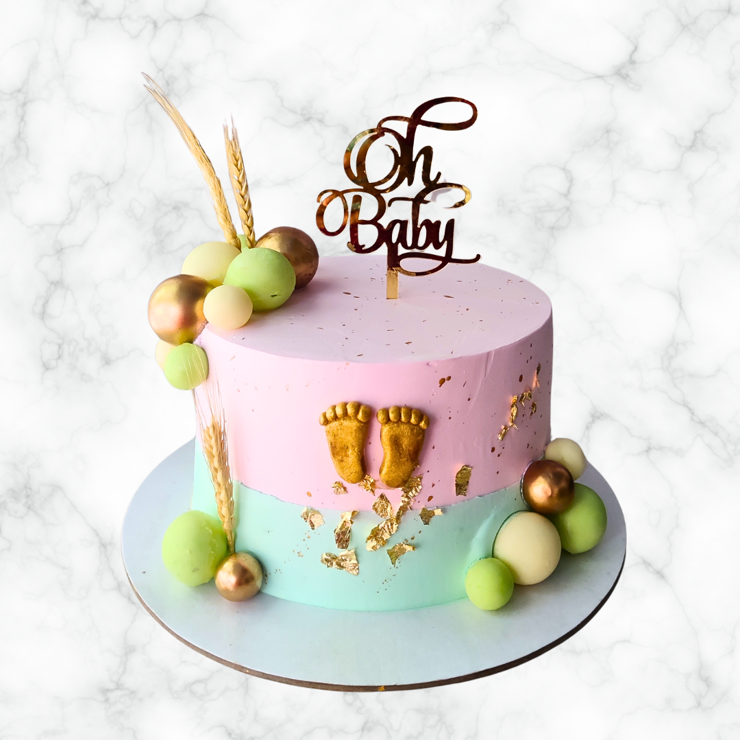 In Bloom Cakes Baby Girl Baby Shower Cakes Wood Baby In Bloom Cake
