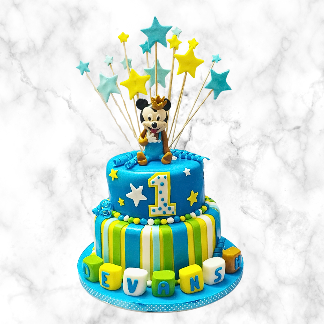 Royal Mickey Starburst Cake