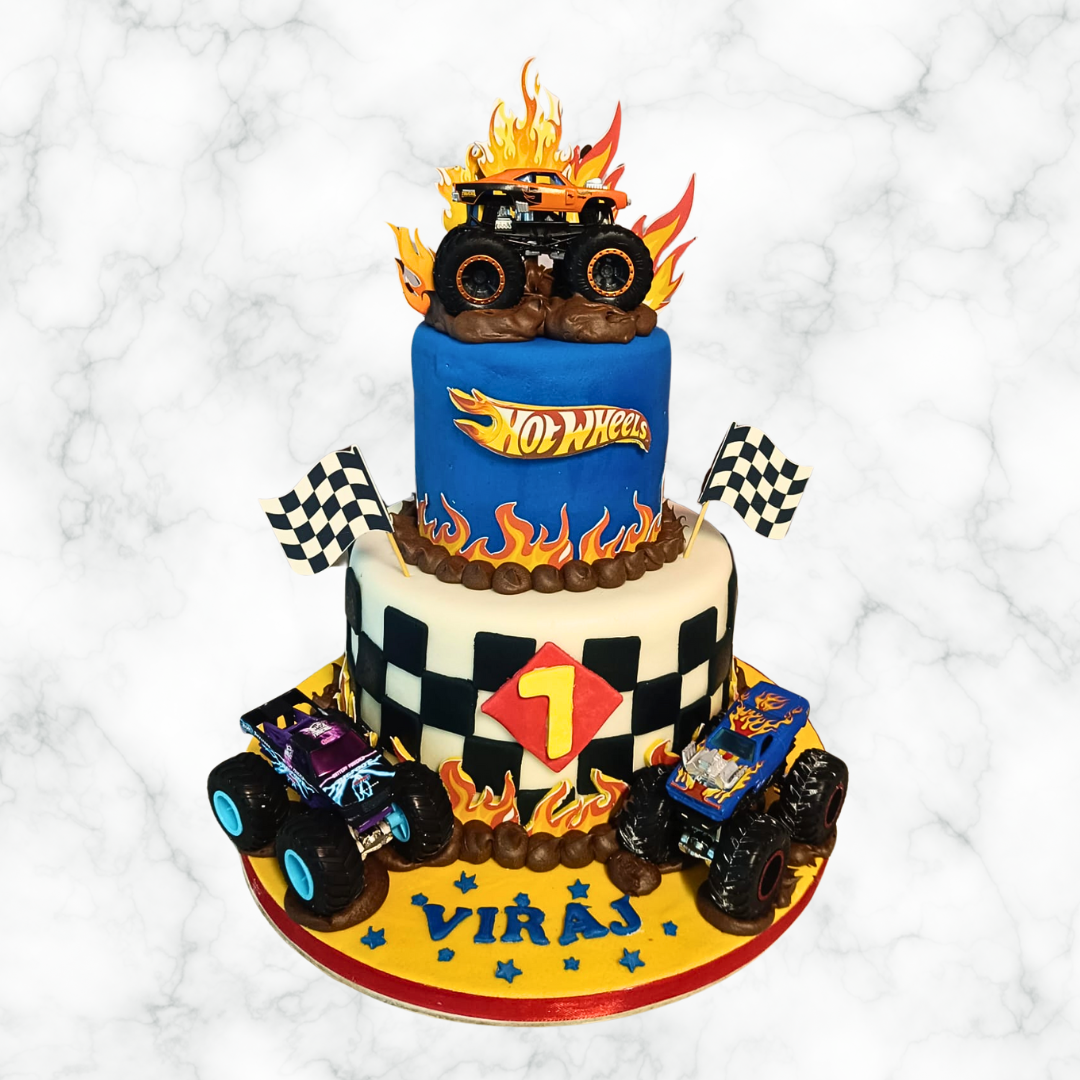 Monster Truck Mash Cake - Main Image