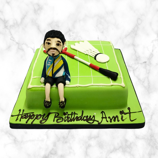 Badminton Court Birthday Cake