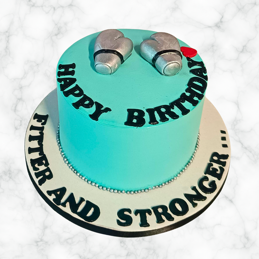 A Boxer's Bash Cake