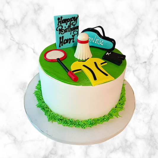 Badminton Gear Theme Cake