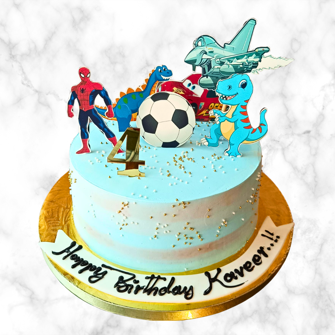 Fun & Adventurous Birthday Cake