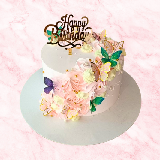 Jewel Butterfly Garden Cake