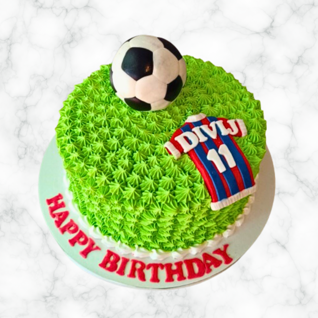 Football T Shirt Cake