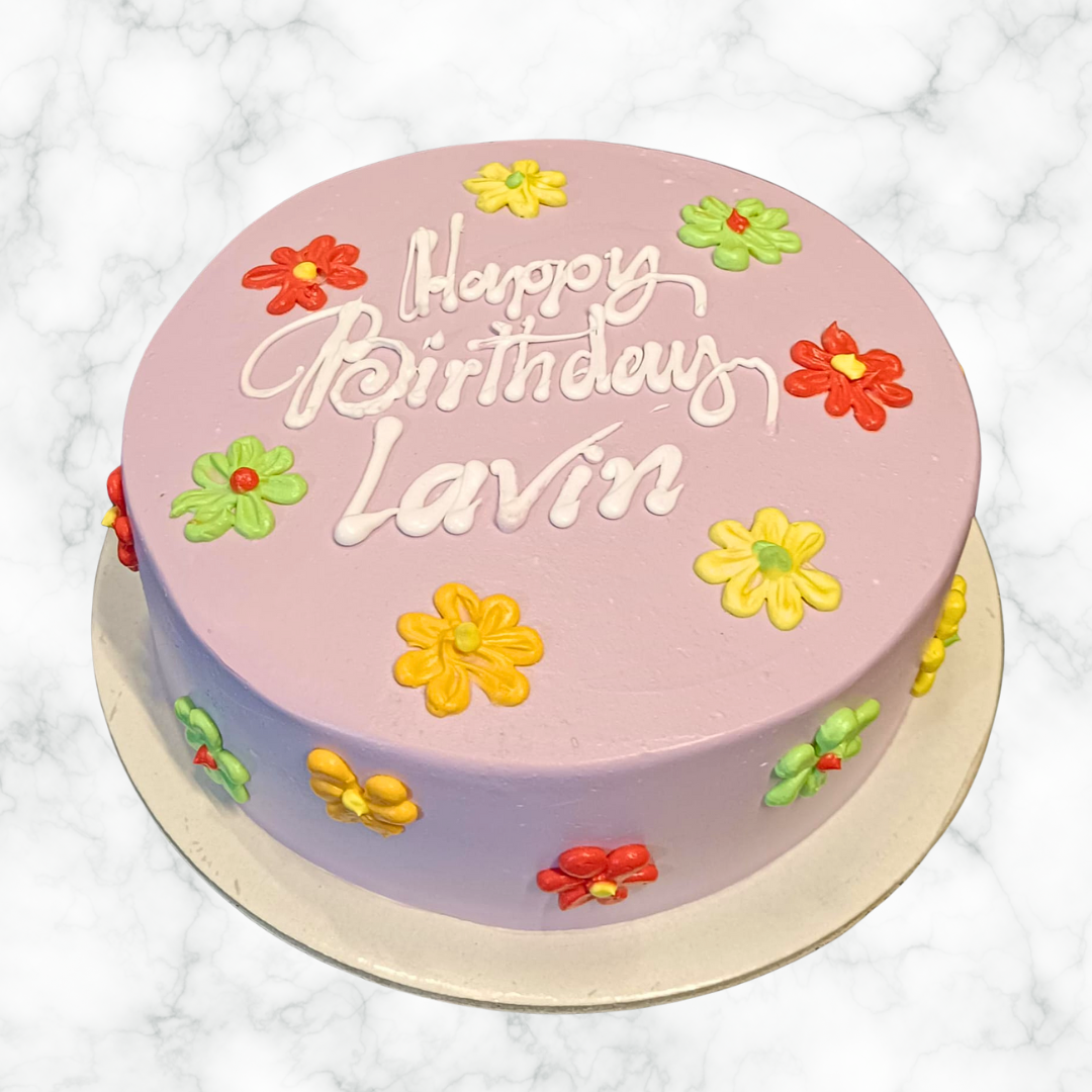 Blooming Birthday Wishes Cake