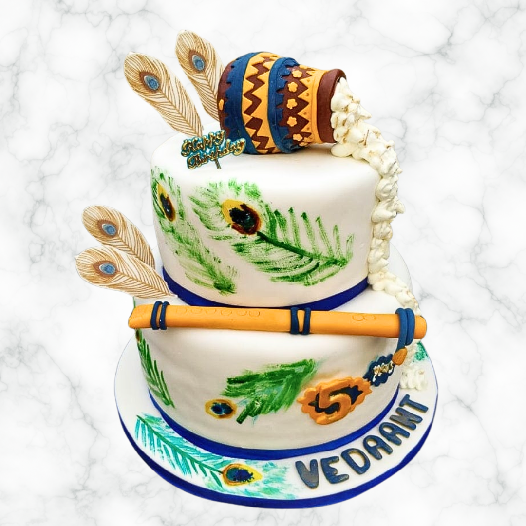 Krishna Double Tier Cake