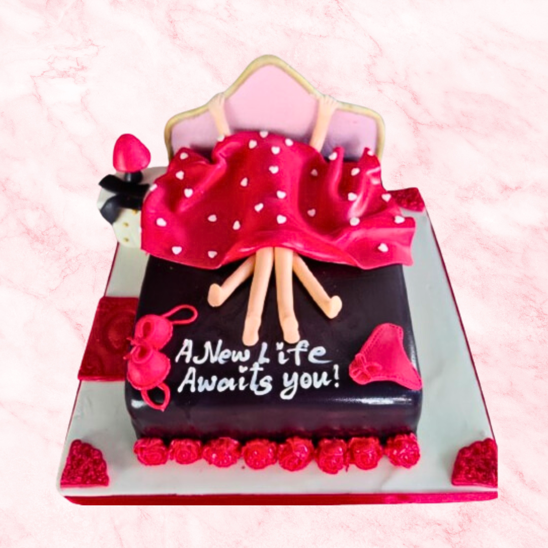 Bride & Groom to be Bed Cake